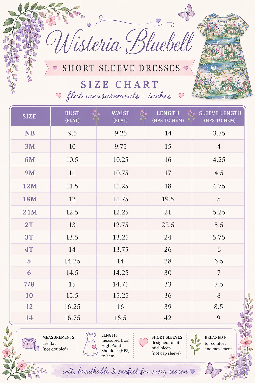 Wisteria Bluelle Collection •Infant, Toddler & Girls PREORDER