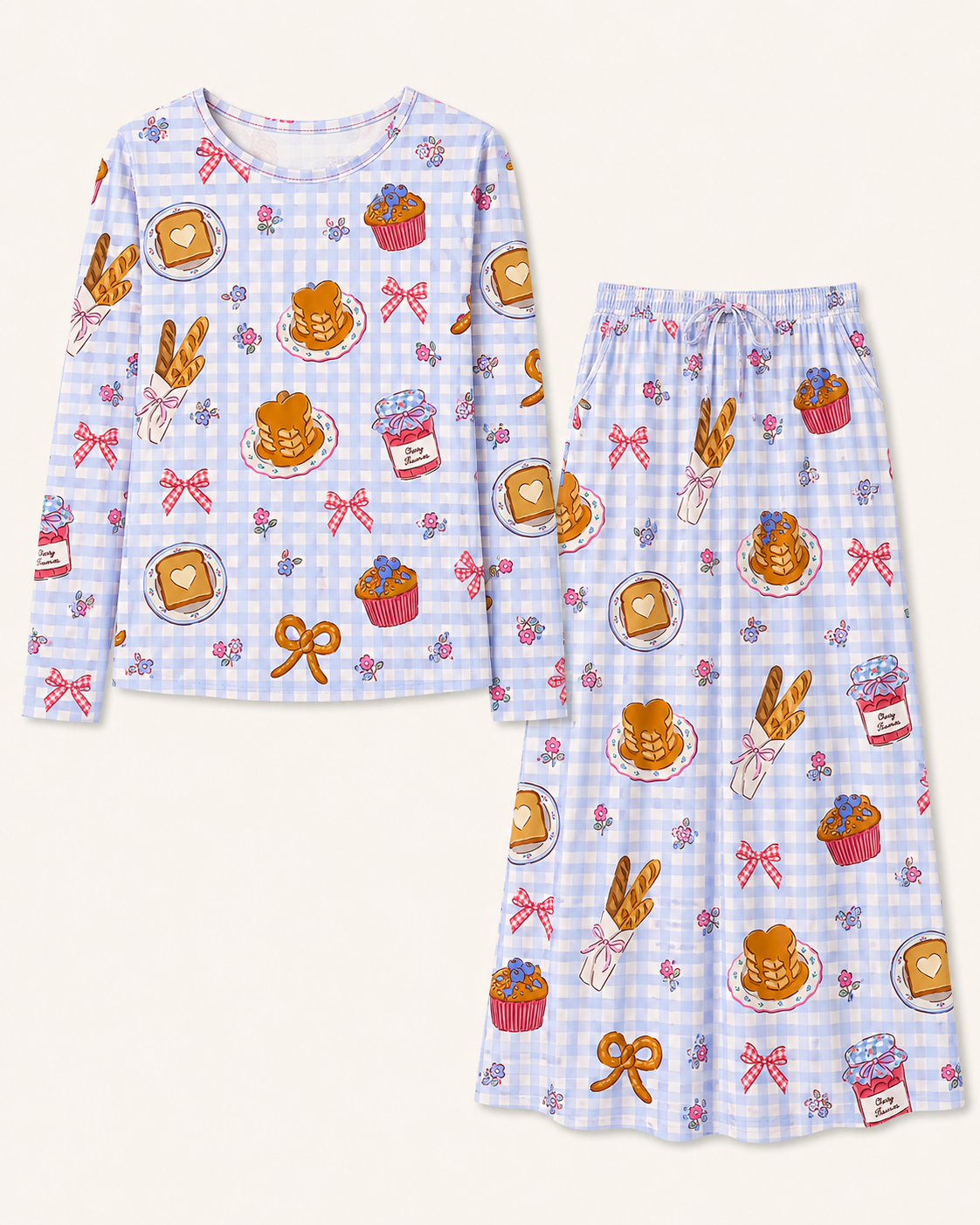 Gingham Treat Lounge Set -Preorder