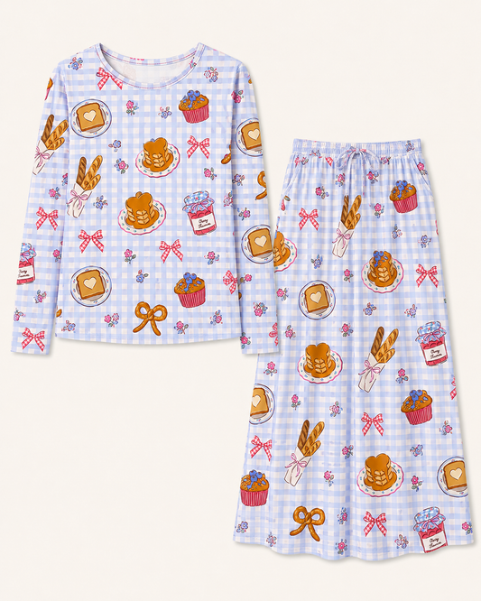 Gingham Treat Lounge Set -Preorder