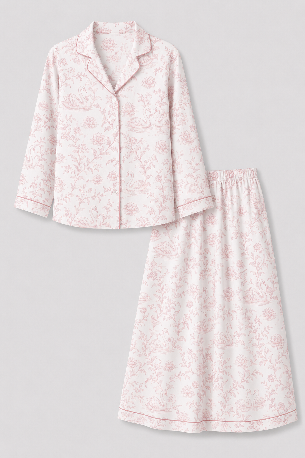 Blush Swan Toile Loungewear
