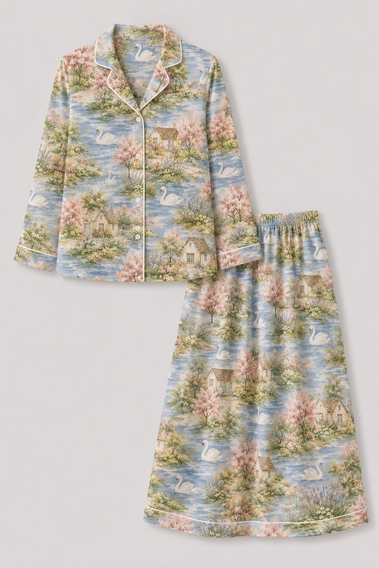 The Swan Cottage Loungewear Set- PREORDER