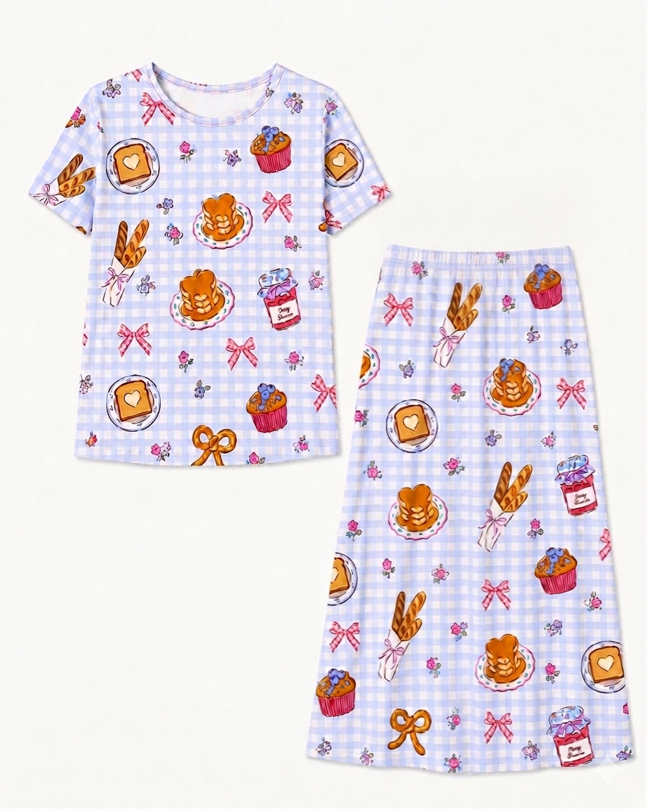 Gingham Treat Lounge Set -Preorder