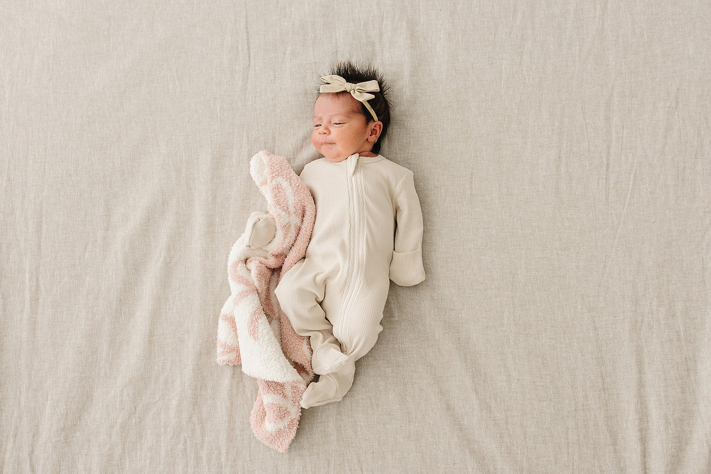 Pink Bow Plush Blanket