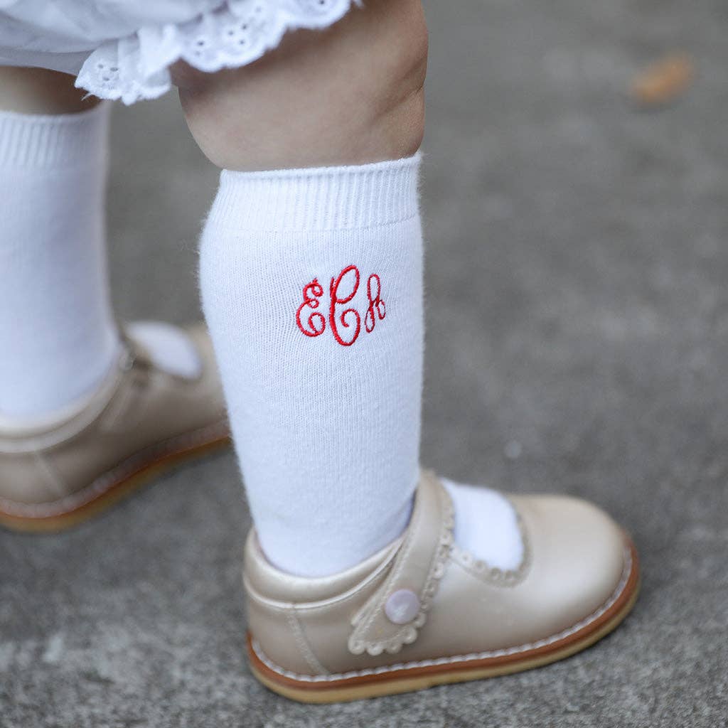 White Knee Socks: Small
