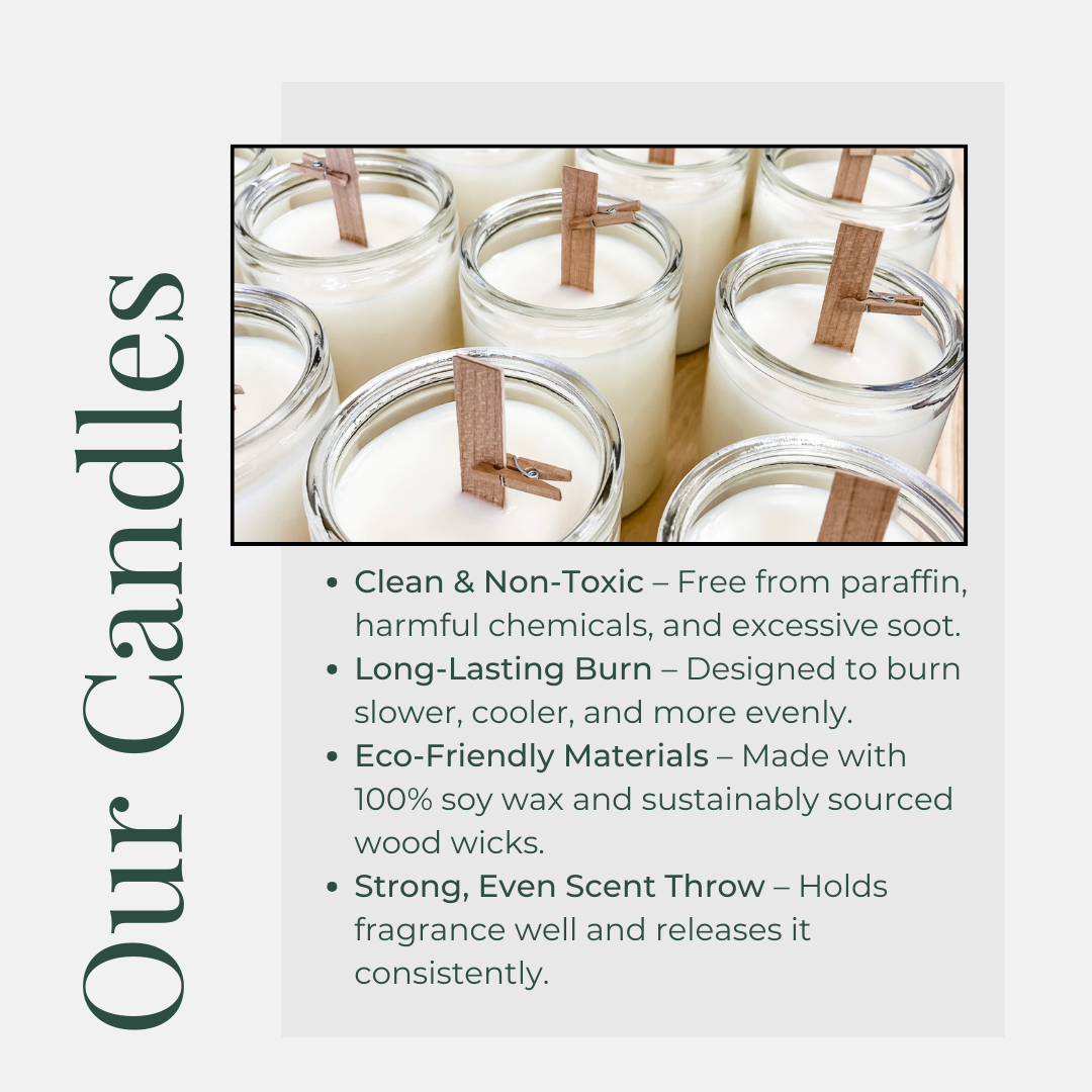 Home for the Holidays Soy Candle 100% Natural Soy Wax | Wooden-Wick Candles | Clean-Burning & Long-Lasting
