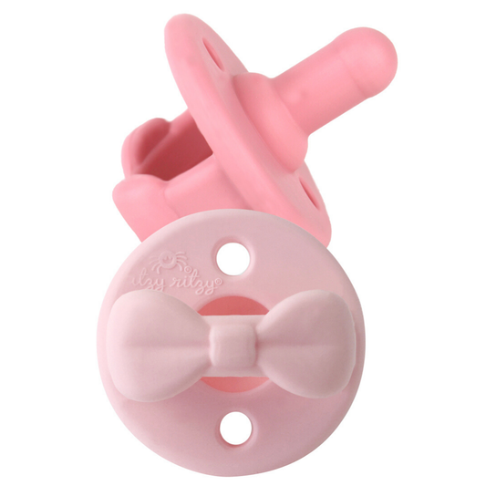 *NEW SIZE* Sweetie Soother™ Pacifier Sets (2-pack): 6-18 M Pink Bows