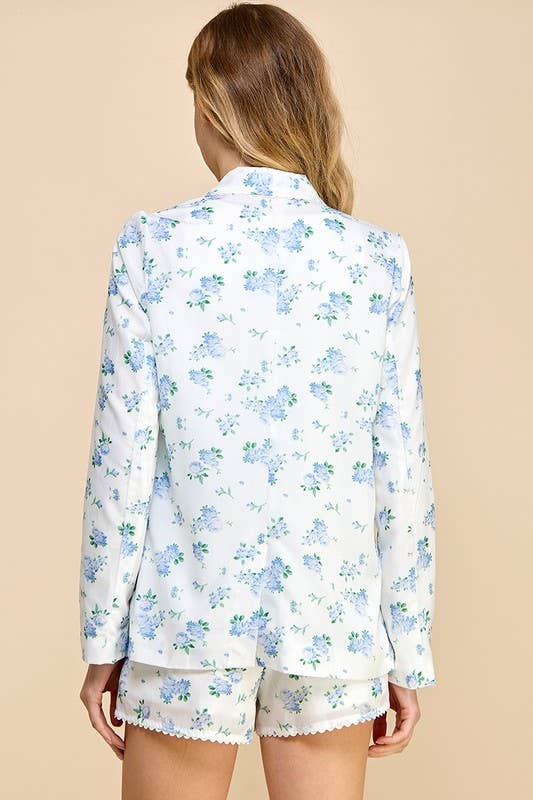 Porcelain Bloom Blazer