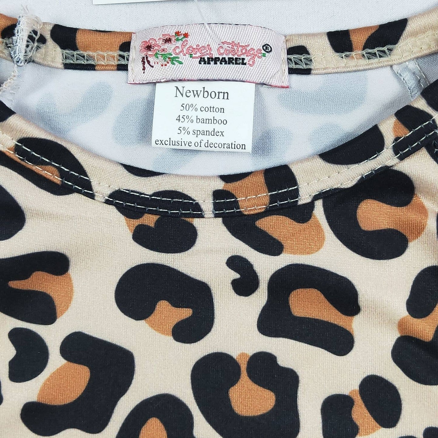 Cheetah Baby Gown and headband