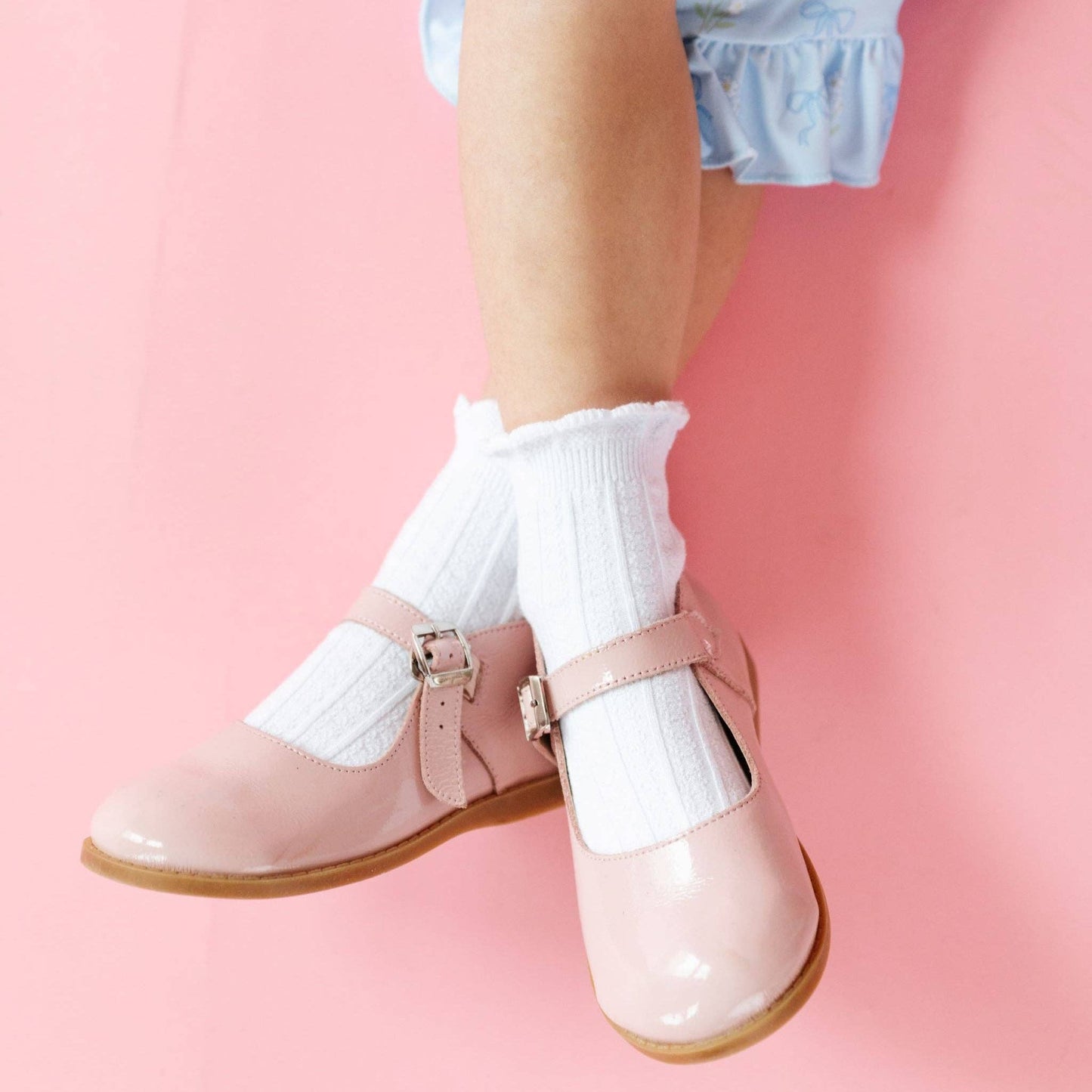 White Frill Midi Socks: 4-6 YEARS