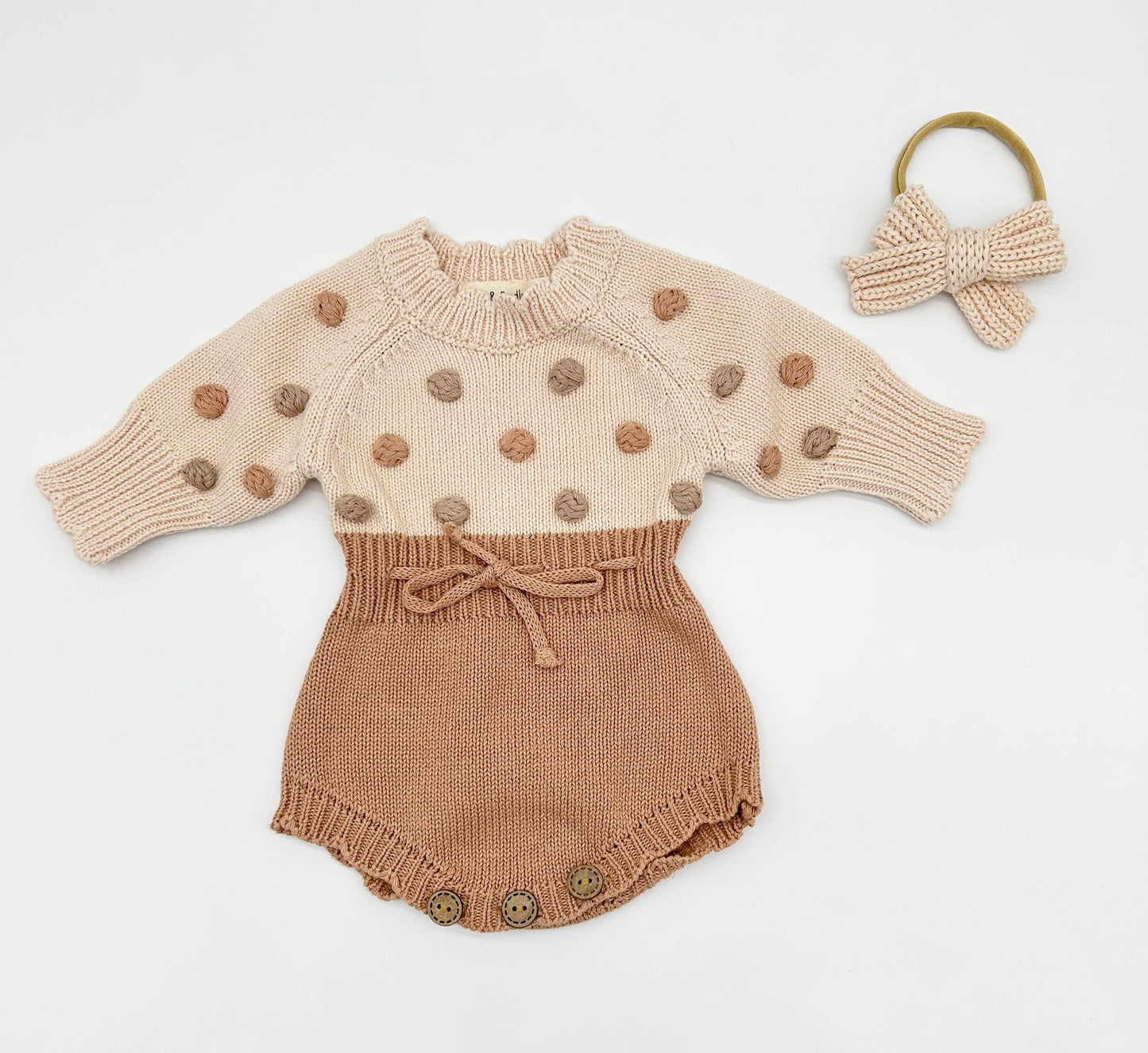 Lottie Dot Knit Romper