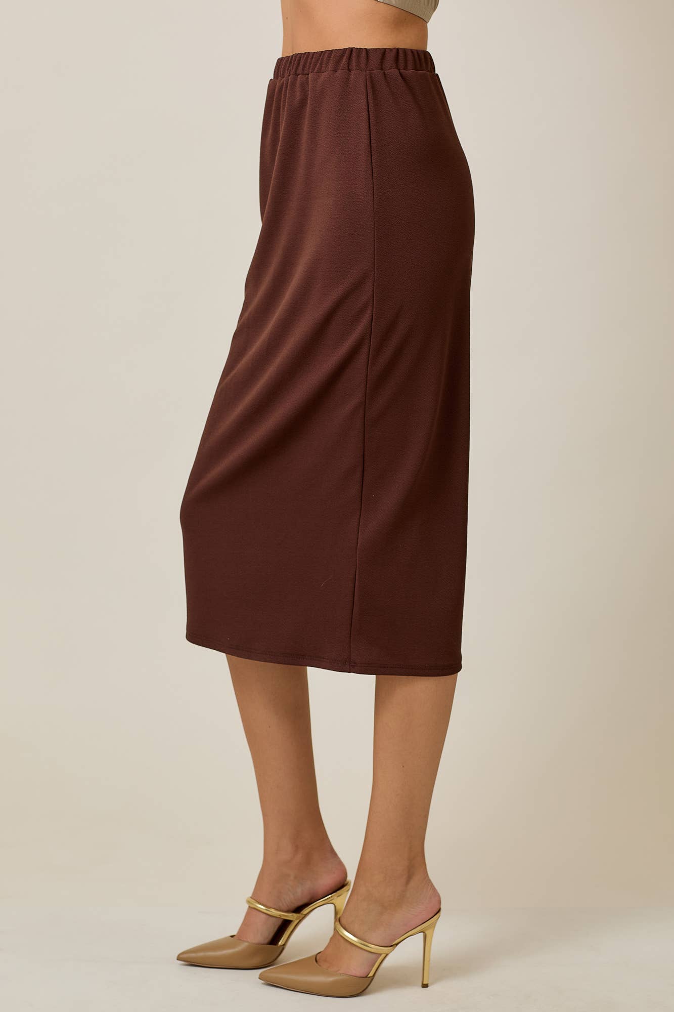 Choco Midi Pencil Skirt