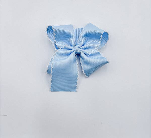Bows - Large: White w/ White trim